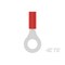 Te Connectivity Ring Terminal, 1/4 in Stud Size, 22 AWG, 300 V, Nylon Insulated, Red 2-320571-3 - alternate 3